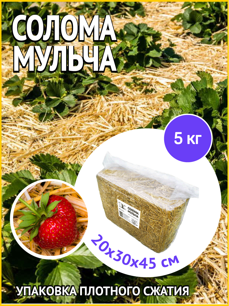 СОЛОМА в компактной упаковке 5 кг. Продажа с доставкой. Купить солому в ...